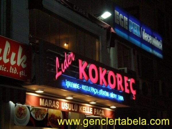Kokoreçci Tabelası